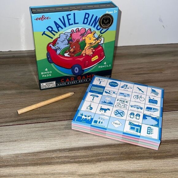 New Travel Bingo Game -by eeBoo Colorful Family Car Fun - Picture 1 of 6